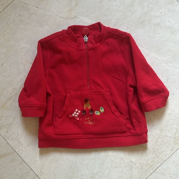 Gymboree Girls Sugar & Spice Christmas Fleece and Matching bodysuit. 6-12 mos. - Picture 2 of 8